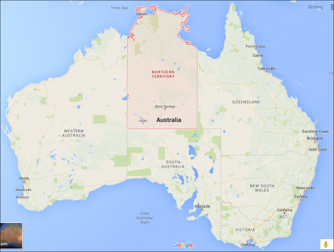 Northern Territory (Source: Google Maps)